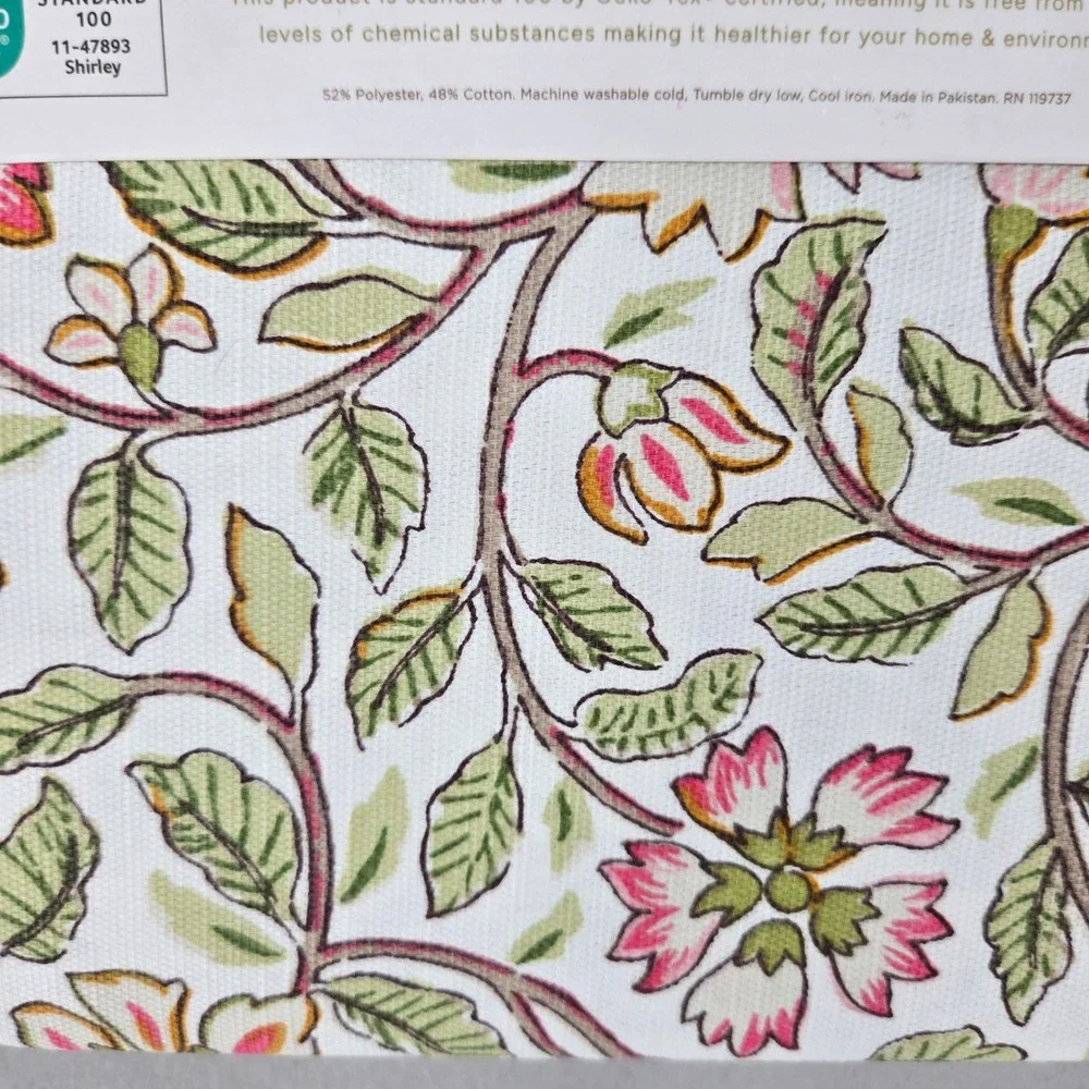 Studio Montrose New 72x72 Shower Curtain Floral Scalloped Cottagecore